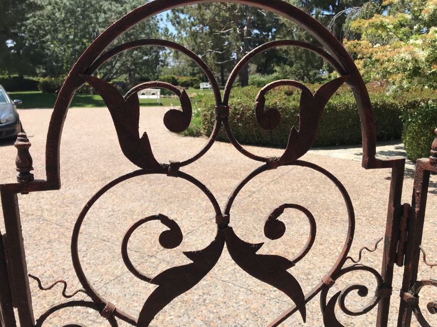 Very Heavy Solid Wrought Iron 3-Panel Screen [Photo 6]