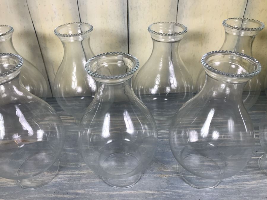 (12) Glass Hurricane Shades