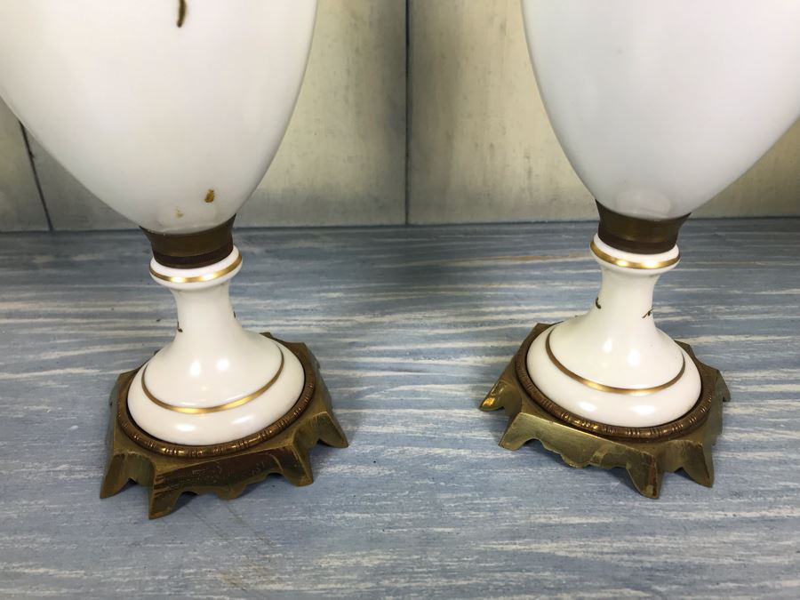 Pair Of Hand Painted French Vases Signed Andre [Photo 18]