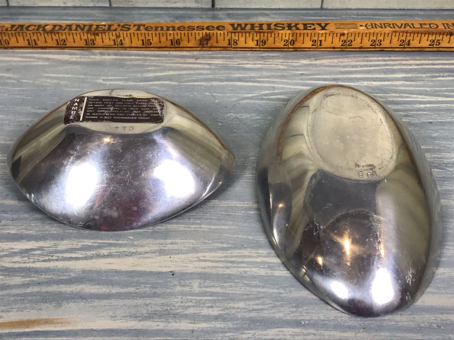 Pair Of Silver Metal Nambe Bowls 579 And 505 [Photo 5]