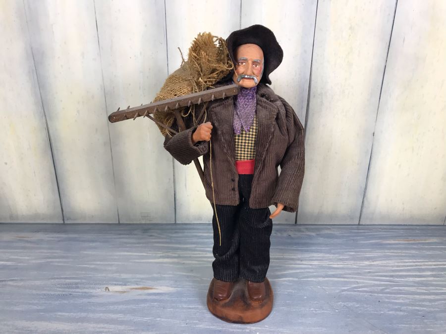 Signed Vintage French Farmer Doll [Photo 1]