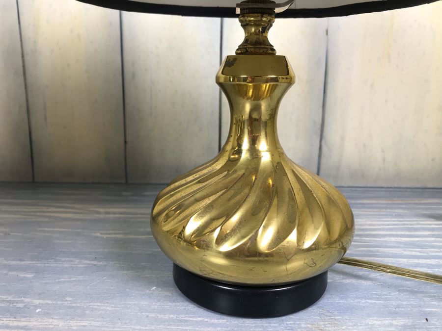 Pair Of Small Brass Table Lamps [Photo 6]
