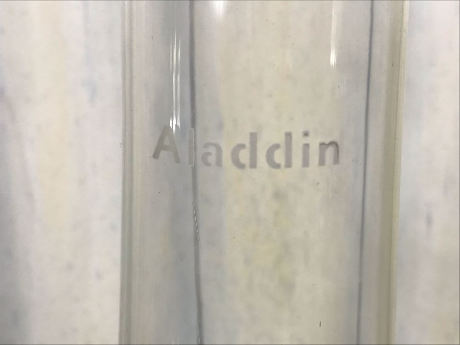 Pair Of Vintage Kerosene Oil Lamps Including An Aladdin Model B By Mantle Lamp Co Queen Anne And Vintage Brass Adjustable Candle Holder With Handle [Photo 5]