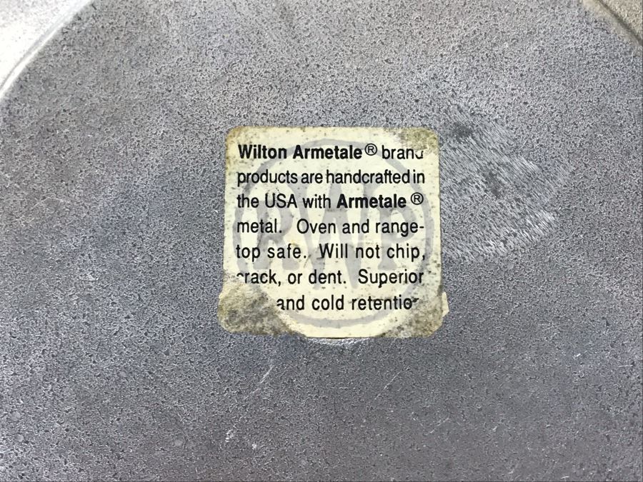 Set Of (3) Wilton Armetale Serving Pieces: Platter, Bowl And Plate With Fruit Motif [Photo 6]