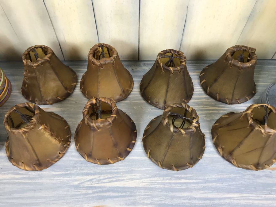 (17) Chandelier Shades - 8 Shades Are Rawhide Shades [Photo 5]