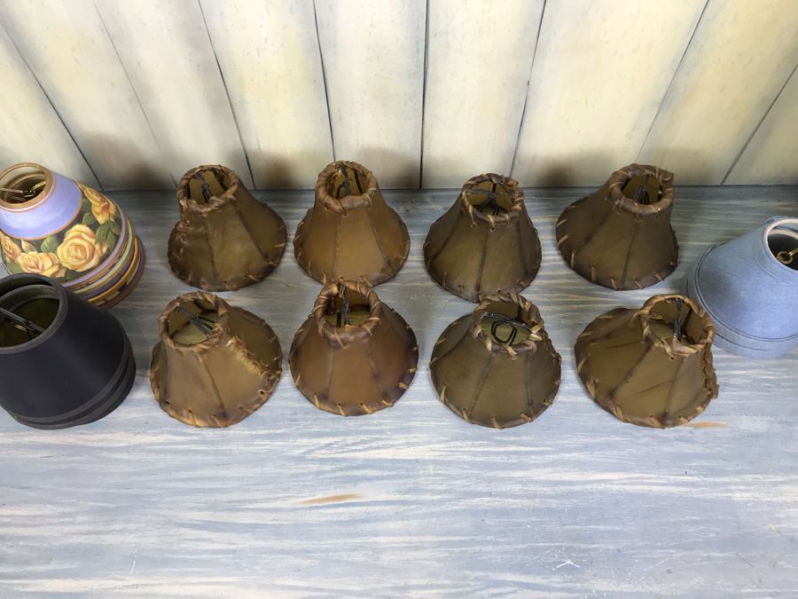 (17) Chandelier Shades - 8 Shades Are Rawhide Shades [Photo 6]