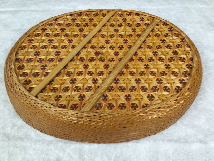 Myrtlewood Coos Bay OR Turned Bowl And Pair Of Baskets [Photo 3]