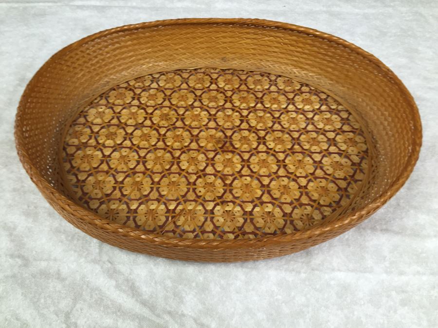 Myrtlewood Coos Bay OR Turned Bowl And Pair Of Baskets [Photo 2]