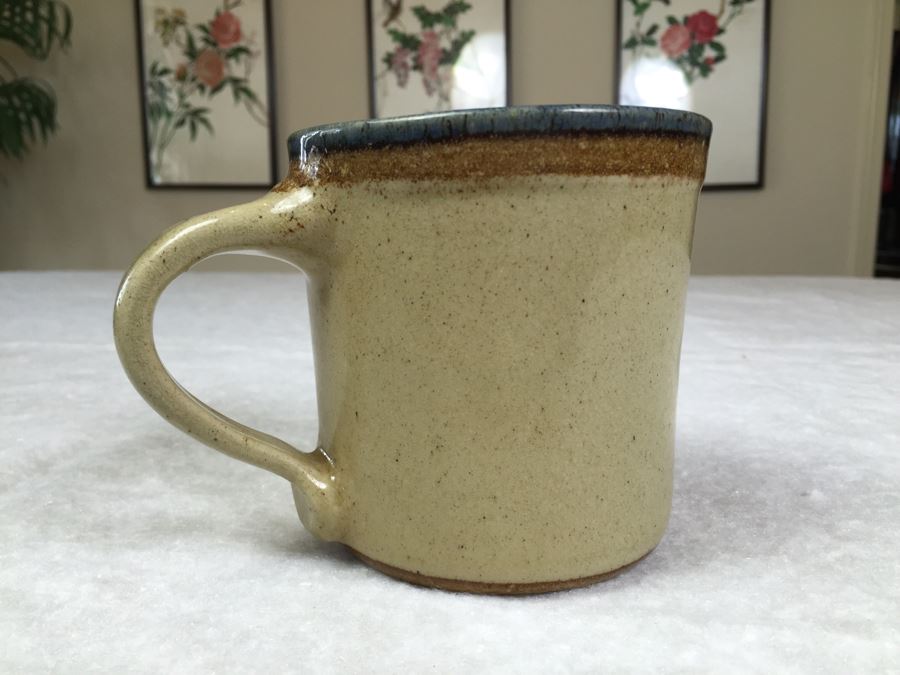 (8) Blue Mikasa Discovery Blue Thunder Coffee Cups Japan And (2) Monroe Salt Works Maine Trout Coffee Cups [Photo 6]