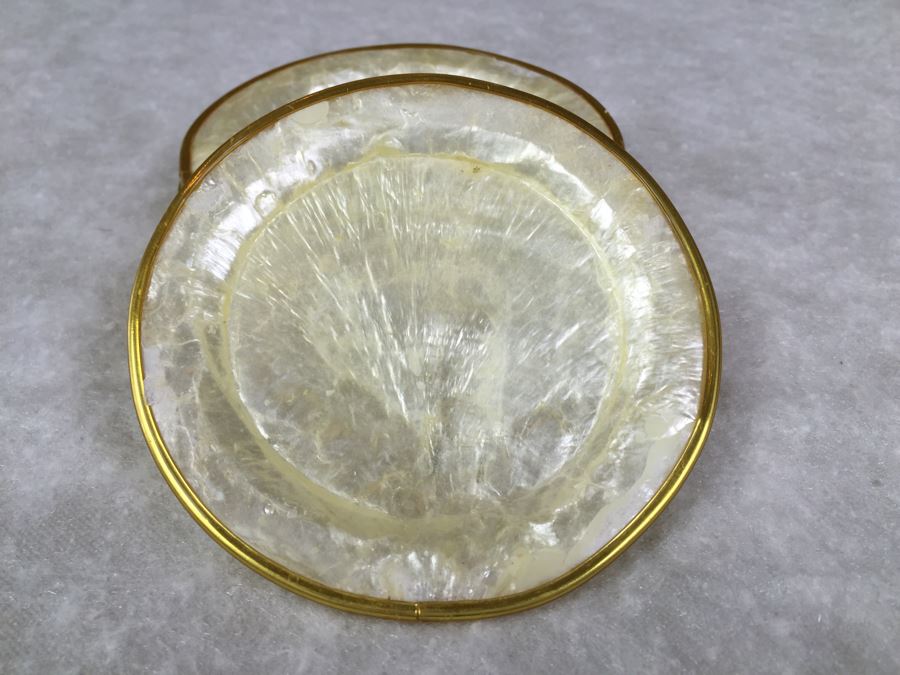 Butterfly Tray And (6) Drink Coaster Collection Plus (6) Shell Drink Coasters [Photo 16]