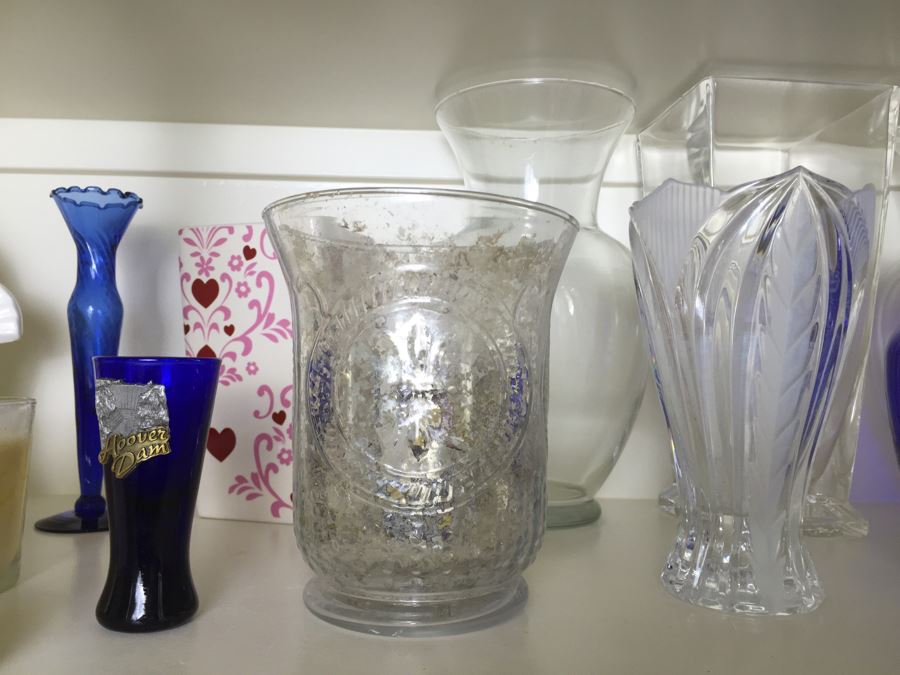 Just Added - (2) Shelves Of Various Vases And Candles - See Photos [Photo 4]