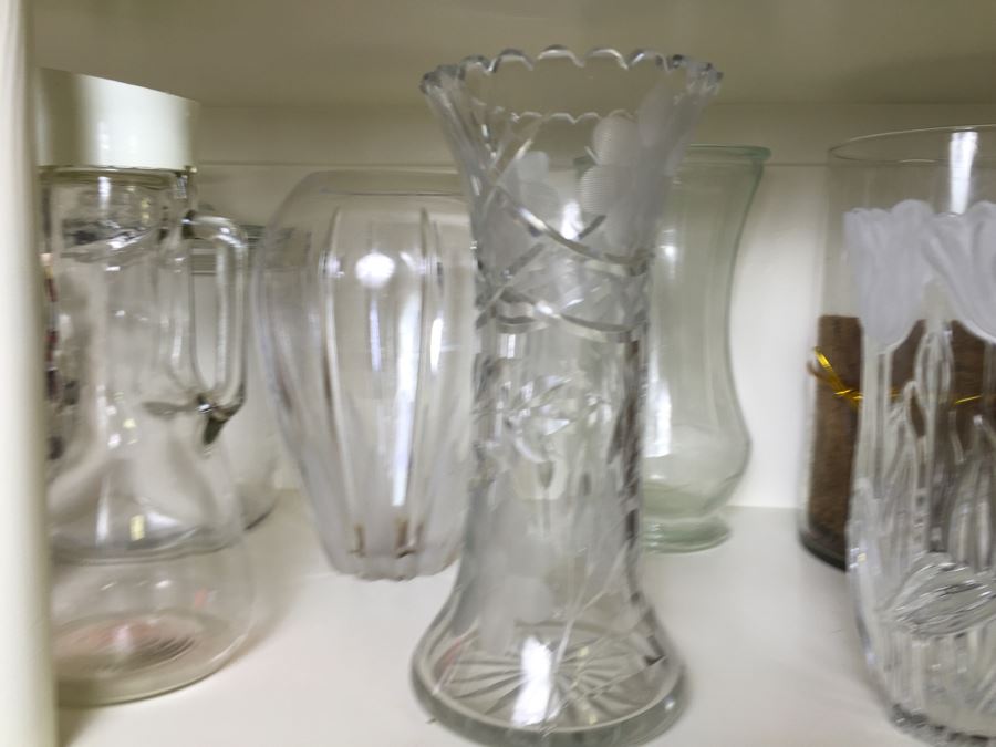 Just Added - (2) Shelves Of Various Vases And Candles - See Photos [Photo 10]