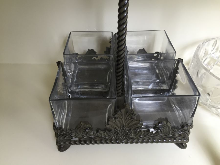 Just Added - (2) Shelves Of Various Vases, Pitchers, Trays, Bowls - See Photos [Photo 3]