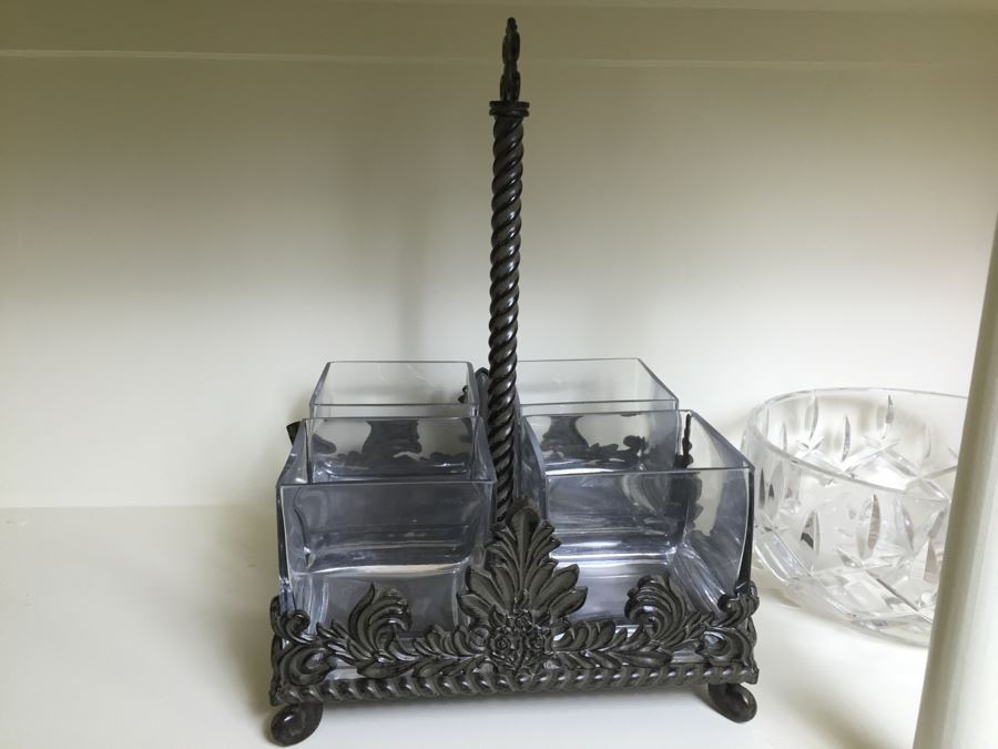 Just Added - (2) Shelves Of Various Vases, Pitchers, Trays, Bowls - See Photos [Photo 2]