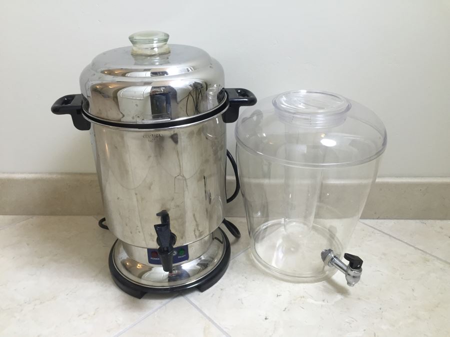 Just Added - Stainless Steel Coffee Urn And Acrylic Water Dispenser [Photo 1]