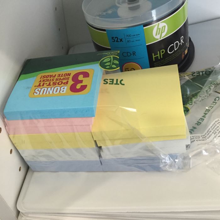 Just Added - Huge Office Supplies Lot With Pens, Envelopes, Printer Paper, Notepads, Binders, Folders, Post-It Notes, Glue Sticks - See Photos [Photo 11]