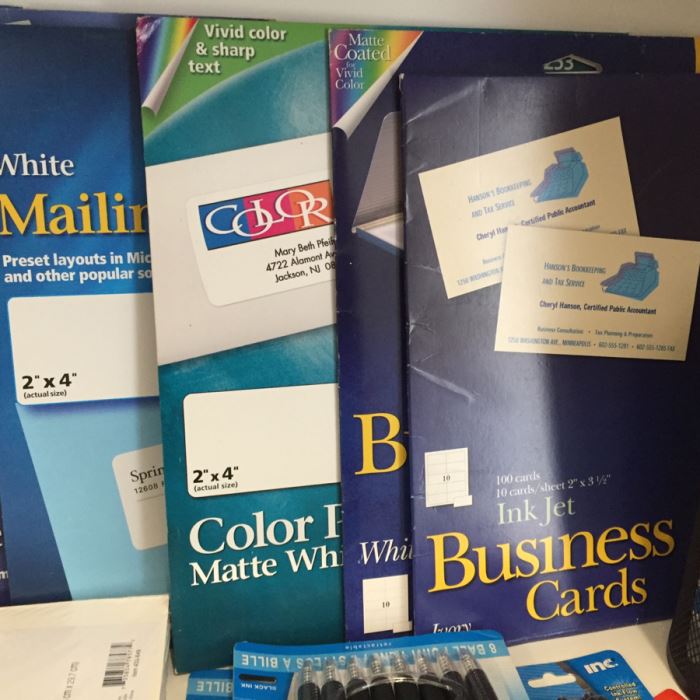 Just Added - Huge Office Supplies Lot With Pens, Envelopes, Printer Paper, Notepads, Binders, Folders, Post-It Notes, Glue Sticks - See Photos [Photo 18]