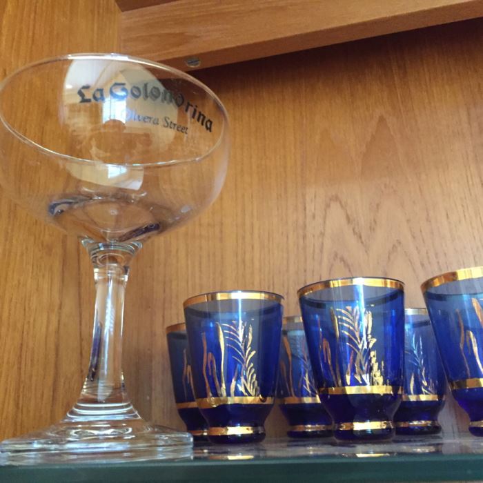 Just Added - Various Glassware Including Crystal Stemware, Silver Overlay Bottle, Blue And Gold Shot Glasses, Wine Glasses - See Photos [Photo 4]