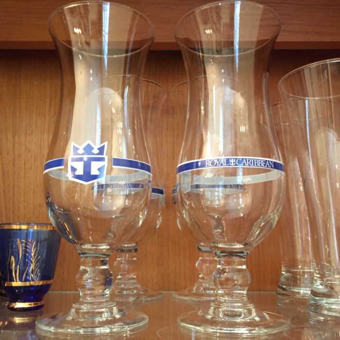 Just Added - Various Glassware Including Crystal Stemware, Silver Overlay Bottle, Blue And Gold Shot Glasses, Wine Glasses - See Photos [Photo 6]