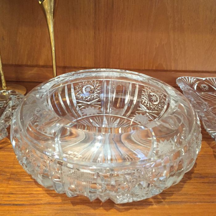 Just Added - Footed Cake Stand With Dome, Silver Tone Candlesticks, Pitcher, Champagne Glasses Including His And Her Kate Spade Lenox Glasses, Crystal Ashtray - See Photos [Photo 16]