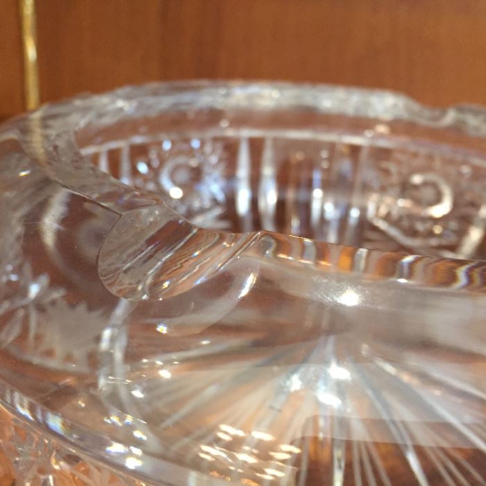 Just Added - Footed Cake Stand With Dome, Silver Tone Candlesticks, Pitcher, Champagne Glasses Including His And Her Kate Spade Lenox Glasses, Crystal Ashtray - See Photos [Photo 17]