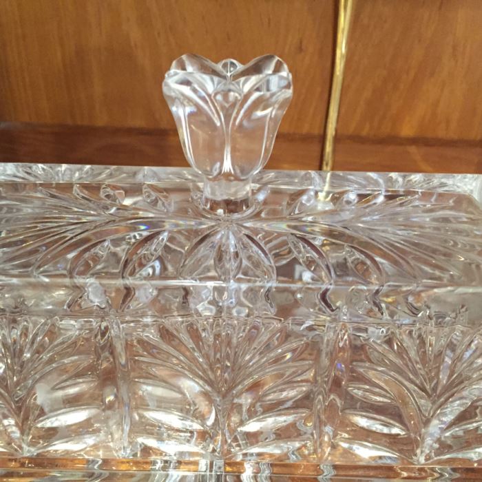 Just Added - Footed Cake Stand With Dome, Silver Tone Candlesticks, Pitcher, Champagne Glasses Including His And Her Kate Spade Lenox Glasses, Crystal Ashtray - See Photos [Photo 14]