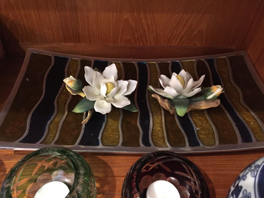 Just Added - Home Decor Lot With Crystal Egg, LENOX Vase, Japanese Vase, Candle Holders - See Photos [Photo 14]