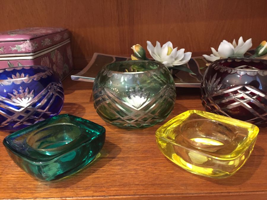 Just Added - Home Decor Lot With Crystal Egg, LENOX Vase, Japanese Vase, Candle Holders - See Photos [Photo 13]
