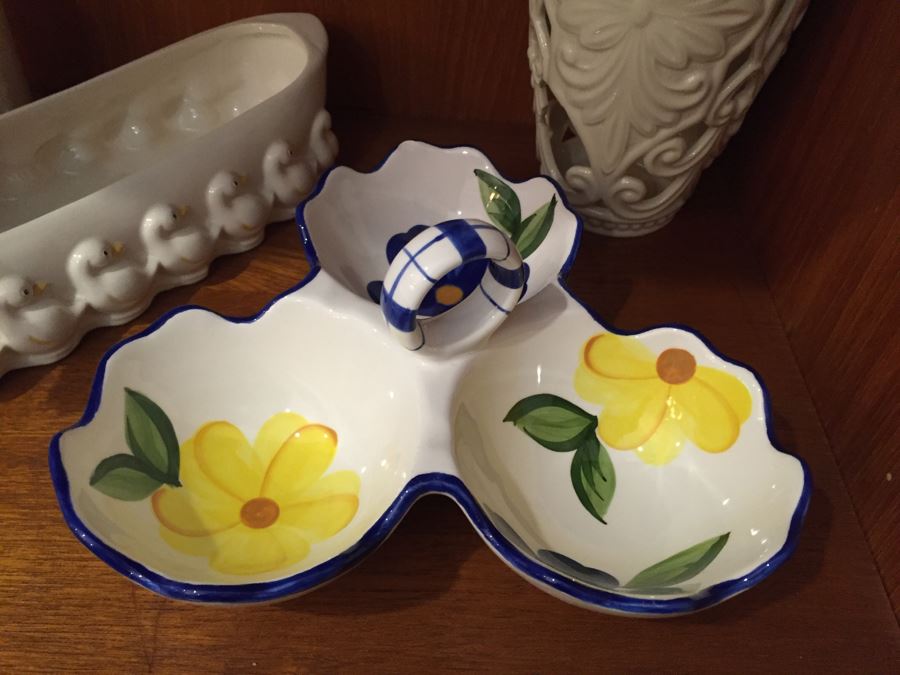 Just Added - Home Decor Lot With Crystal Egg, LENOX Vase, Japanese Vase, Candle Holders - See Photos [Photo 6]