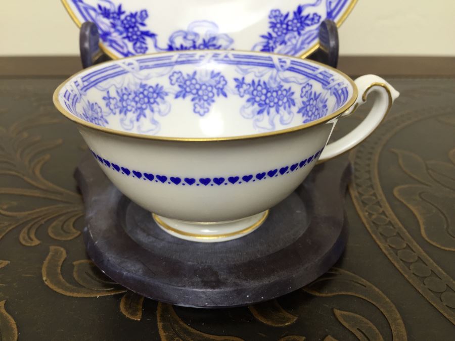 Just Added - Various Cups And Saucers, Bowls And Silver Figurine Including Hutschenreuther Gelb, AJCO France - See Photos [Photo 8]