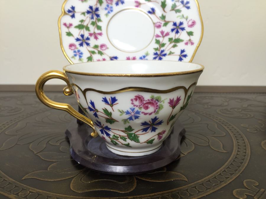 Just Added - Various Cups And Saucers, Bowls And Silver Figurine Including Hutschenreuther Gelb, AJCO France - See Photos [Photo 16]