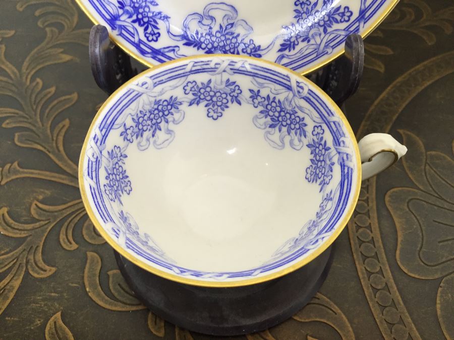 Just Added - Various Cups And Saucers, Bowls And Silver Figurine Including Hutschenreuther Gelb, AJCO France - See Photos [Photo 7]