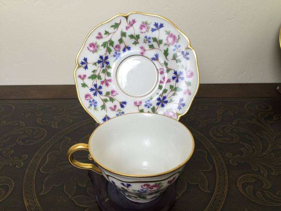 Just Added - Various Cups And Saucers, Bowls And Silver Figurine Including Hutschenreuther Gelb, AJCO France - See Photos [Photo 15]