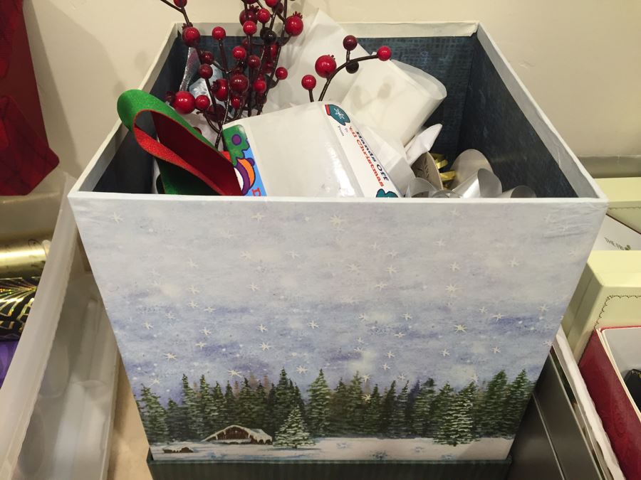 Just Added - Wrapping Paper, Ribbons And Box Lot [Photo 4]