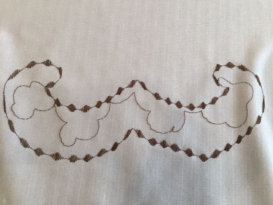 Just Added - Stunning Embroidered Roses Tablecloth And Black Galleria Gultex Embroidered Tablecloth With Matching Placemats [Photo 7]