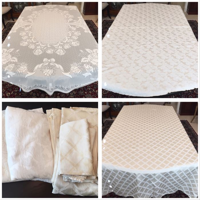 Just Added - Set Of (3) Tablecloths Includes LENOX Tablecloth With Matching Placemats [Photo 1]