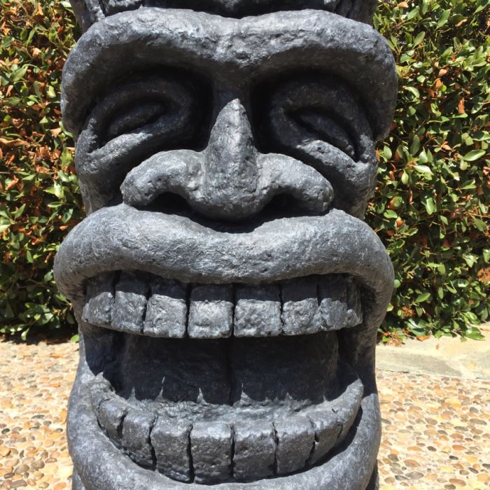 Large Custom Table Height Tiki Head Hawaiian Style Custom Fabricated From Foam [Photo 4]