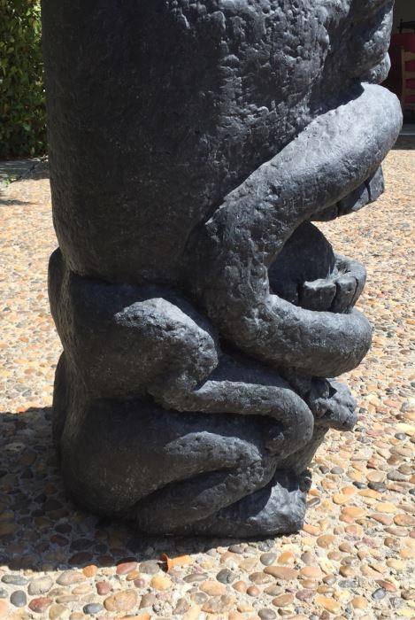 Large Custom Table Height Tiki Head Hawaiian Style Custom Fabricated From Foam [Photo 7]