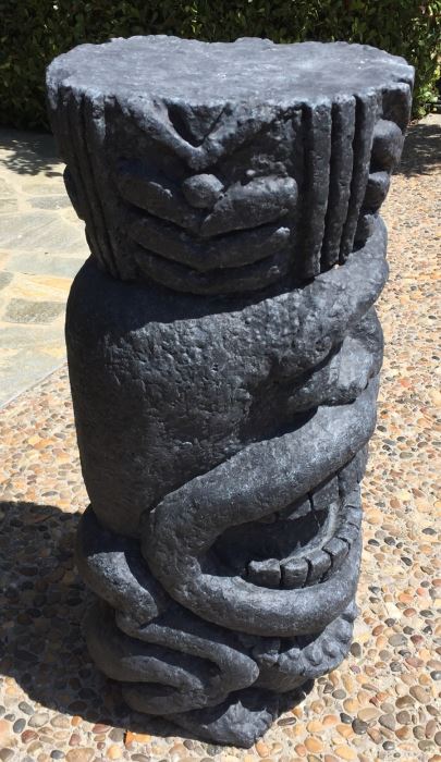 Large Custom Table Height Tiki Head Hawaiian Style Custom Fabricated From Foam [Photo 6]