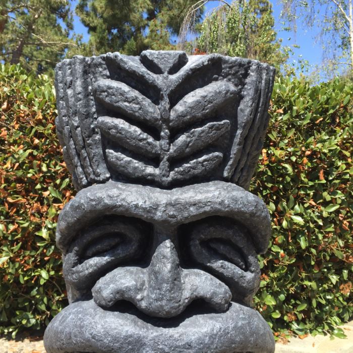 Large Custom Table Height Tiki Head Hawaiian Style Custom Fabricated From Foam [Photo 3]