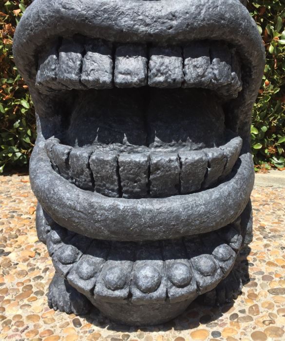 Large Custom Table Height Tiki Head Hawaiian Style Custom Fabricated From Foam [Photo 5]