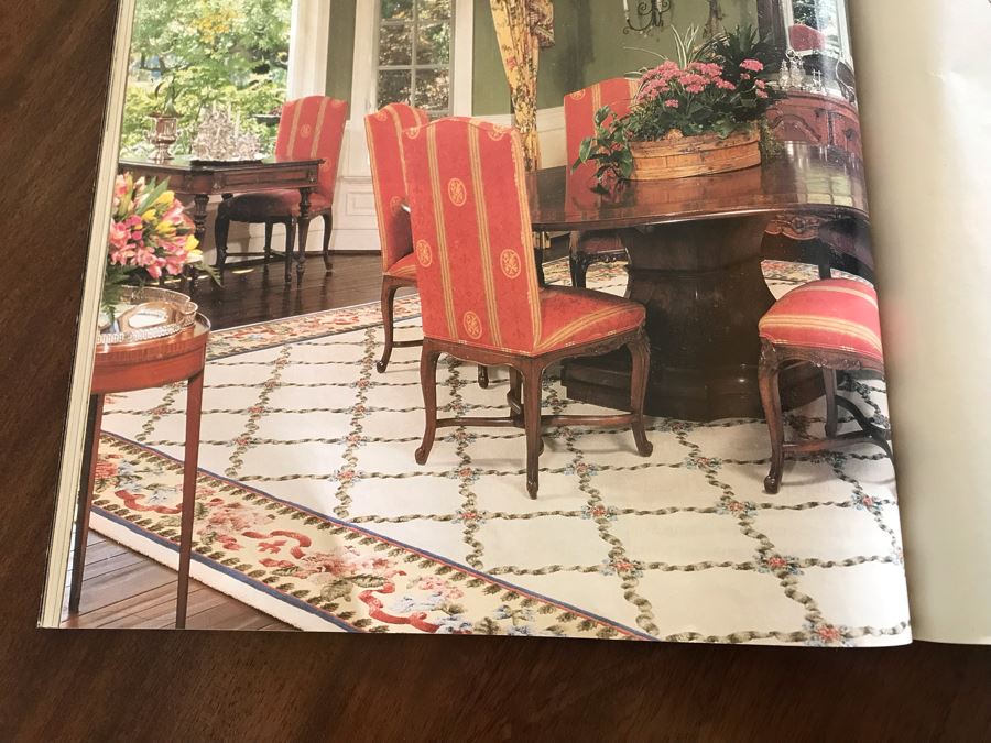JUST ADDED - Stunning 13.75' Square Hand Knotted Wool Area Rug With Floral Motif Featured In Several Magazines - See Photos - Item Has Reserve Price [Photo 6]
