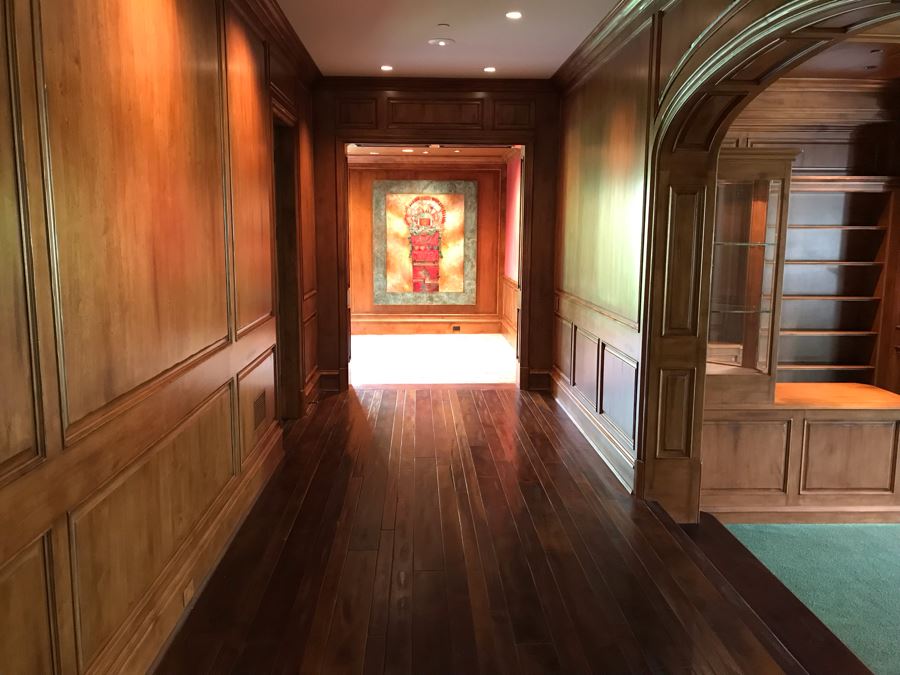 JUST ADDED - Original Monumental Oil Painting Of Kachina With Custom Wood And Hand Hammered Copper Frame By Tony Abeyta Navajo Contemporary Native American Artist - 64' X 76' Frame / 48' X 60' - Item Has Reserve Price [Photo 17]