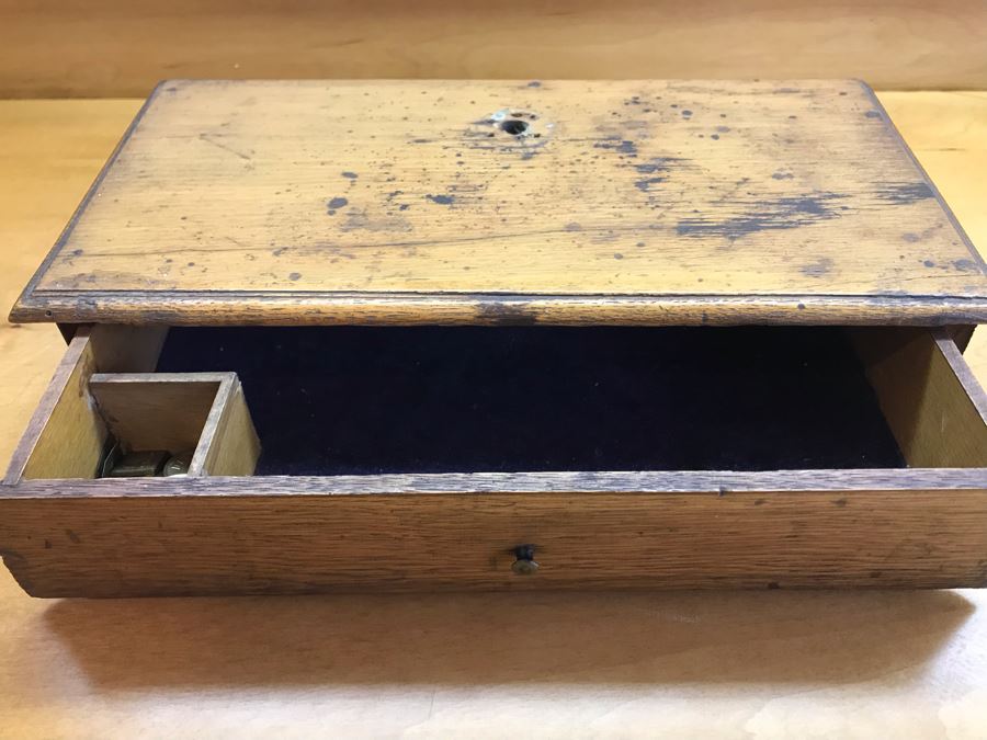 Antique Apothecary Portable Brass And Wood Balance Scale With Weights And Storage Box - Needs Rewiring [Photo 23]