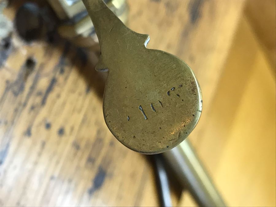 Antique Apothecary Portable Brass And Wood Balance Scale With Weights And Storage Box - Needs Rewiring [Photo 20]