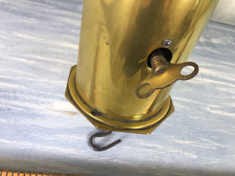 Antique Brass Salter's Clockwork Spit Jack Warranted 30 For Cooking Meat Above Fireplace Rotates Winding May Need Servicing [Photo 5]