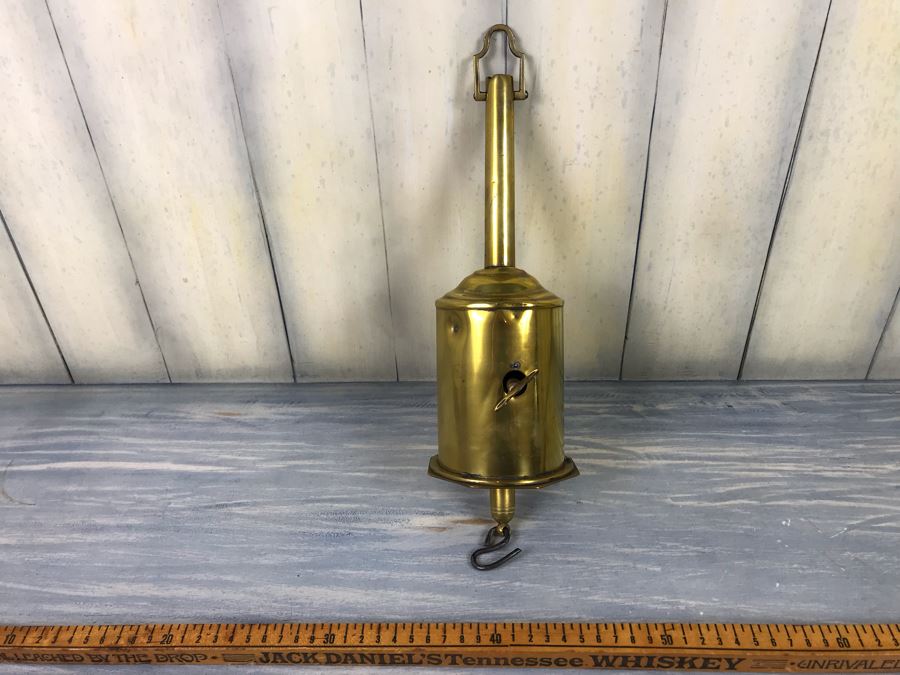 Antique Brass Salter's Clockwork Spit Jack Warranted 30 For Cooking Meat Above Fireplace Rotates Winding May Need Servicing [Photo 2]