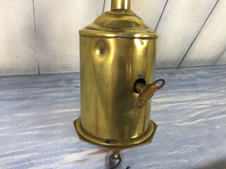 Antique Brass Salter's Clockwork Spit Jack Warranted 30 For Cooking Meat Above Fireplace Rotates Winding May Need Servicing [Photo 4]