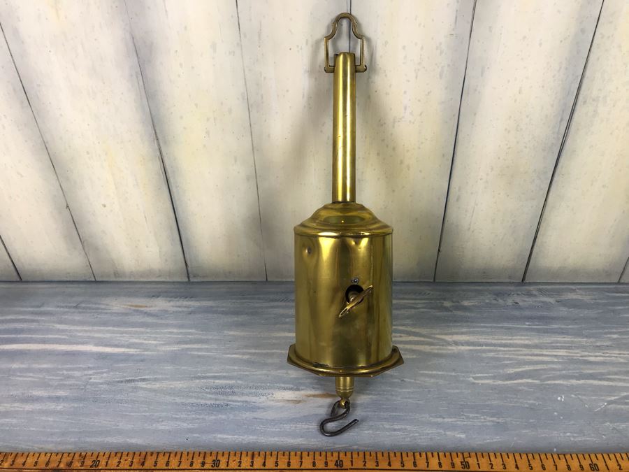 Antique Brass Salter's Clockwork Spit Jack Warranted 30 For Cooking Meat Above Fireplace Rotates Winding May Need Servicing [Photo 3]