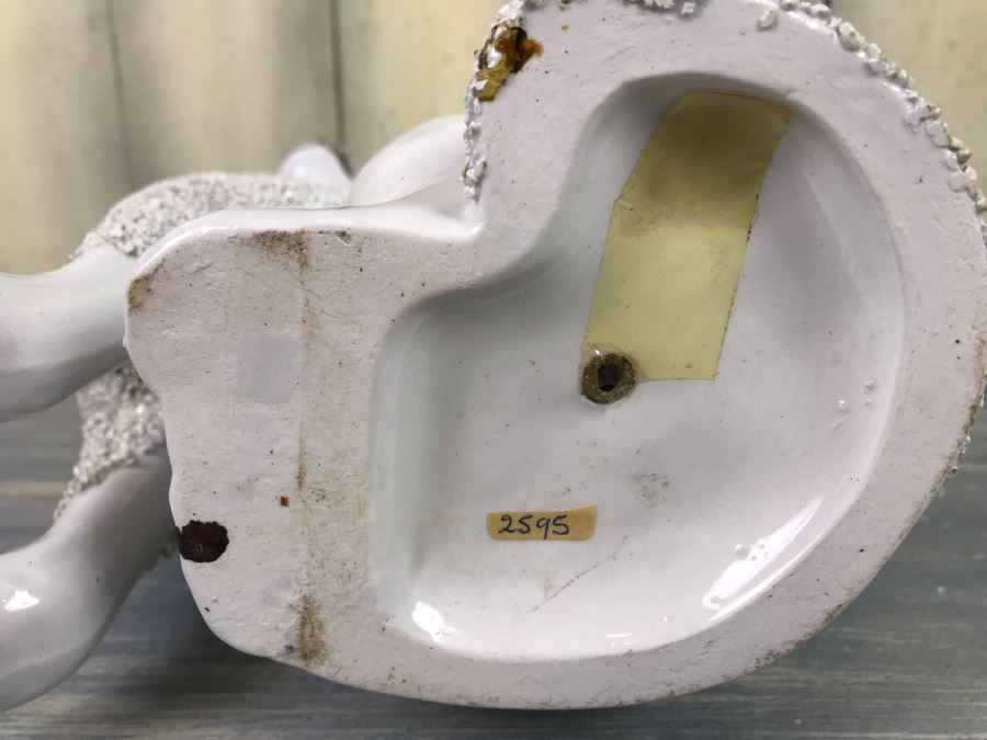 JUST ADDED - Antique English Staffordshire Spaniel Dog Sculpture Figurine Hand Painted [Photo 11]